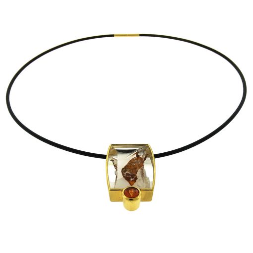 Tom Munsteiner: Crystal and Garnet Necklace - Image 3