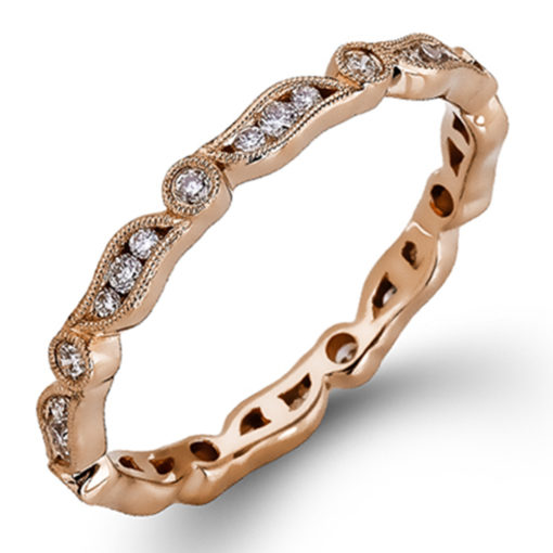 SimonG: Rose Gold Eternity Band Ring