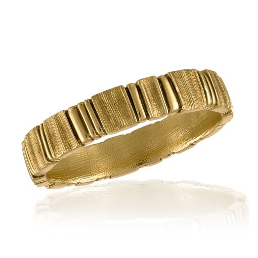 Alex Sepkus: 'Keystone' Men's Wedding Band