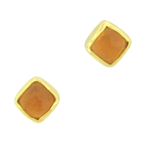 Margoni Studio: Rose-Cut Citrine Earring Studs