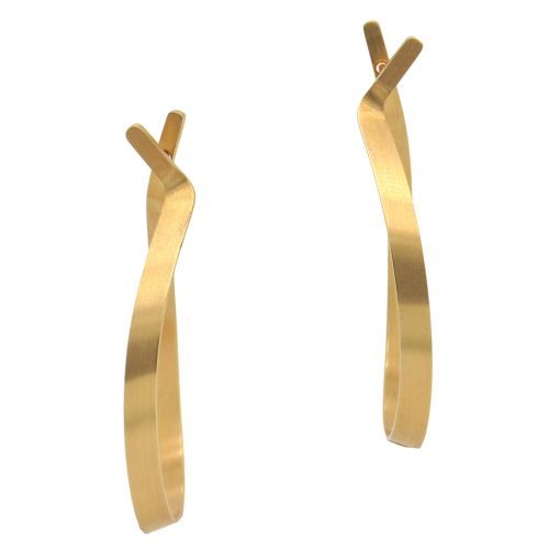 Oliver Schmidt: 18K Mobius Hoop Earrings