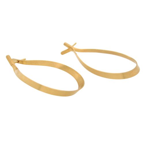 Oliver Schmidt: 18K Mobius Hoop Earrings - Image 2