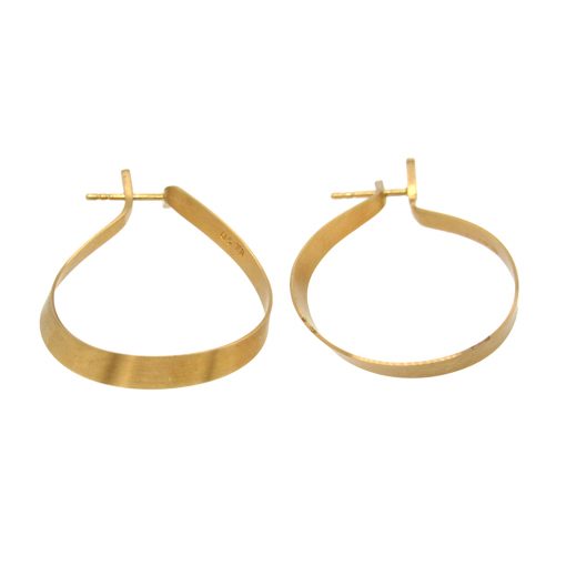 Oliver Schmidt: 18K Mobius Hoop Earrings - Image 3