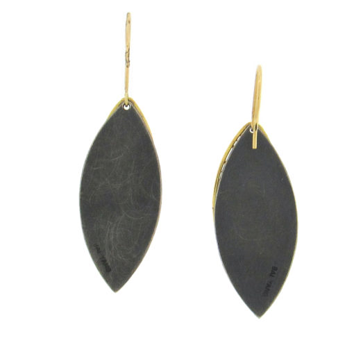 Baiyang Qiu: Marquise Shadow Earrings - Image 3