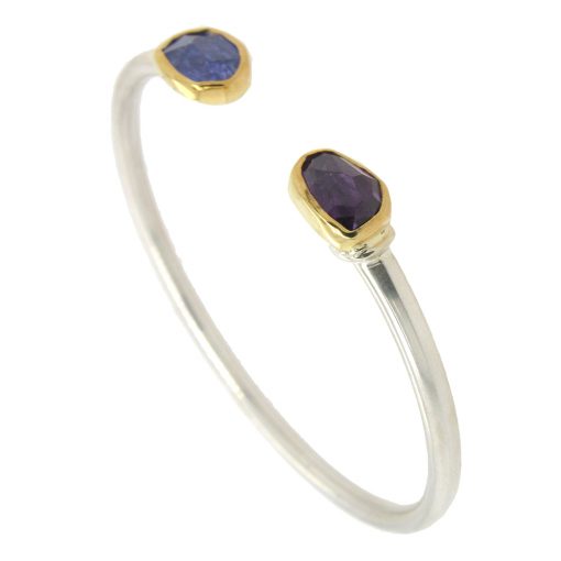 Margoni Studio: Tanzanite and Amethyst Bracelet - Image 2