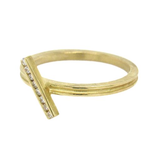 Barbara Heinrich: Diagonal Diamond Stack Ring - Image 3