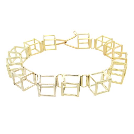 Momoko Kumai: Open Cube Link Bracelet