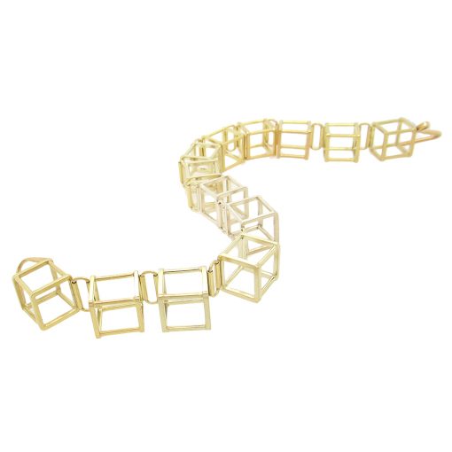 Momoko Kumai: Open Cube Link Bracelet - Image 3