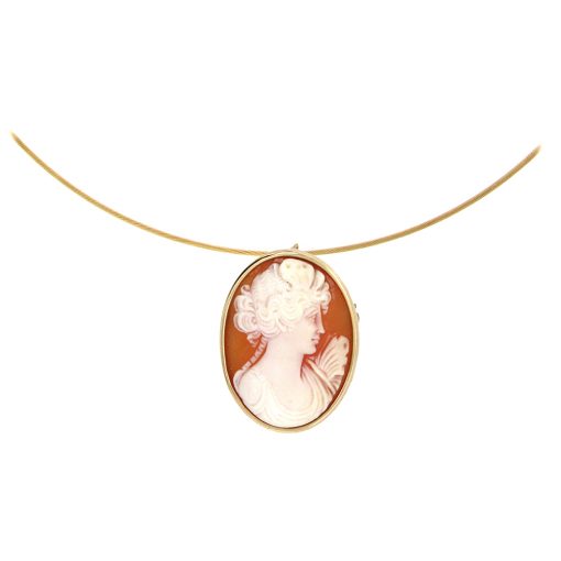 Vintage Cameo Pin Pendant - Image 2