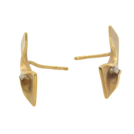 Ursula Scholz: Diamond Ribbon Earrings - Image 4