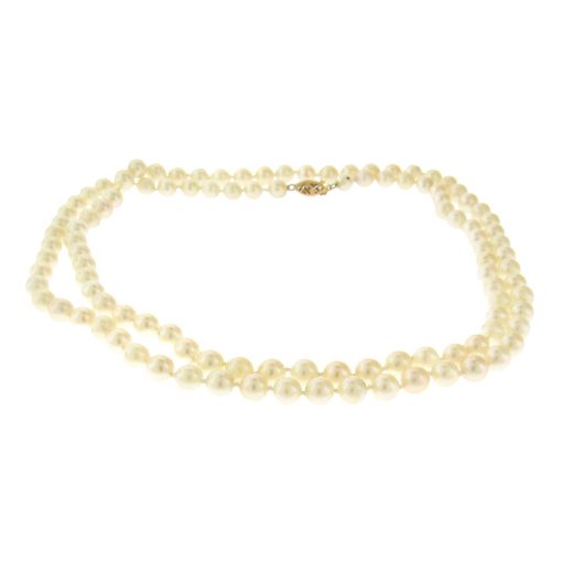 Opera Length Cultured Pearl Necklace - Image 3