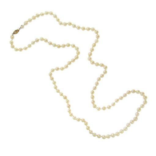 Opera Length Cultured Pearl Necklace - Image 4