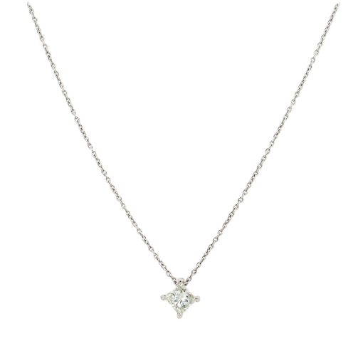 Princess-Cut Diamond Pendant Necklace - Image 2