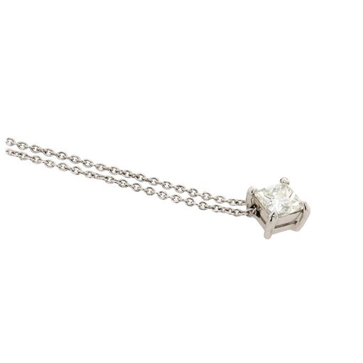 Princess-Cut Diamond Pendant Necklace - Image 3