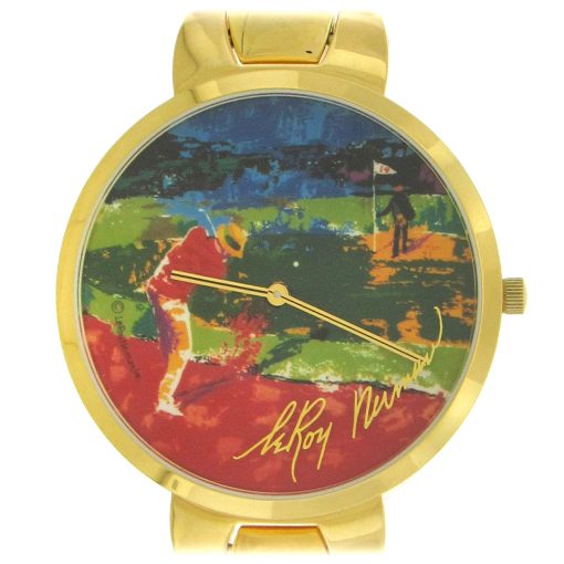 Leroy Neiman 'Chipping In' Quartz Wristwatch