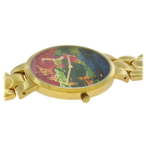 Leroy Neiman 'Chipping In' Quartz Wristwatch - Image 4