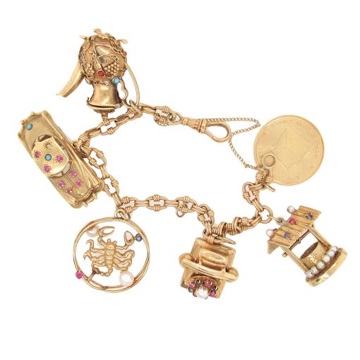 Vintage Large Charm Bracelet