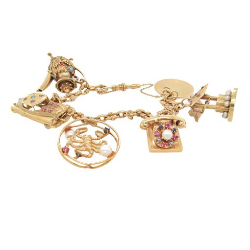 Vintage Large Charm Bracelet - Image 2