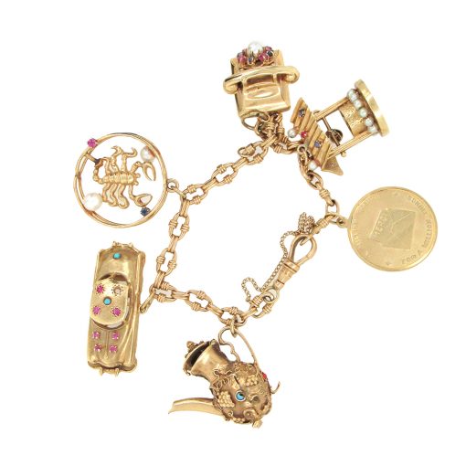 Vintage Large Charm Bracelet - Image 3