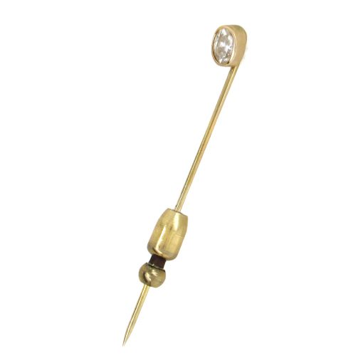 Oval Diamond Antique Stickpin - Image 2