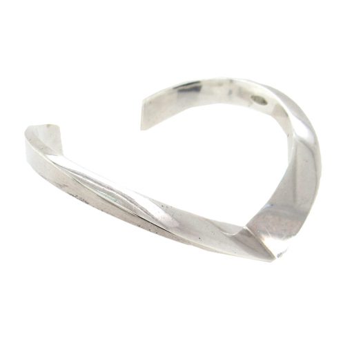 Sterling Chevron Cuff Bracelet