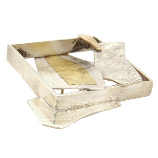 Glenda Arentzen: Silver and Gold Brooch - Image 3