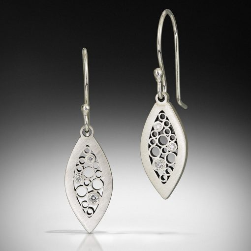 Belle Brooke: Sterling Diamond 'Luz' Earring - Image 2