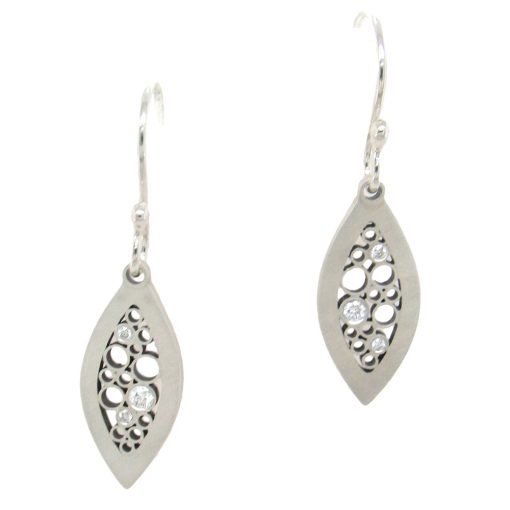 Belle Brooke: Sterling Diamond 'Luz' Earring