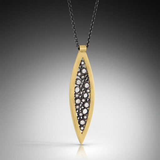 Belle Brooke: Solar Flare Diamond Pendant Necklace - Image 2