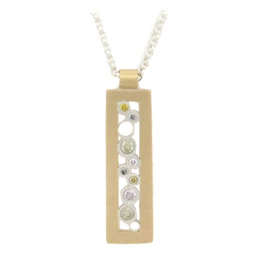 Belle Brooke: Sol Rectangular Diamond Pendant