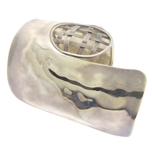 Vintage Sterling Silver Cuff Bracelet - Image 3