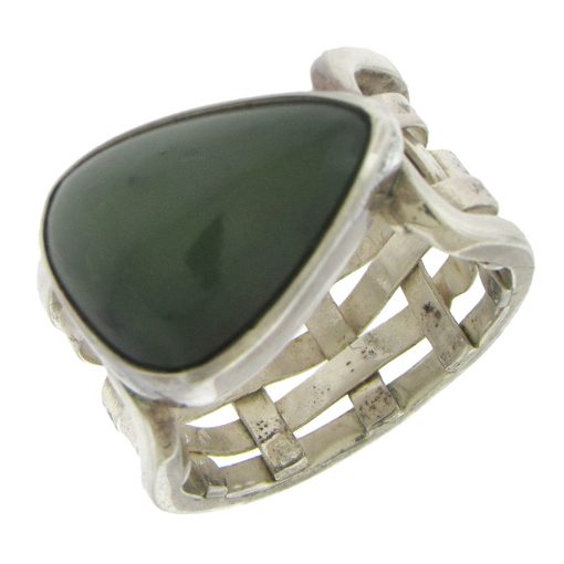 Nephrite Jade Vintage Ring