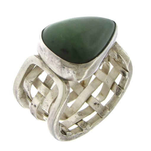 Nephrite Jade Vintage Ring - Image 2