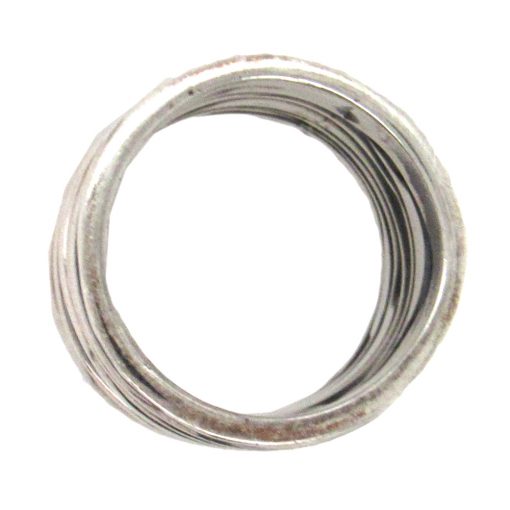 Pleated Wide Sterling Ring - Image 7