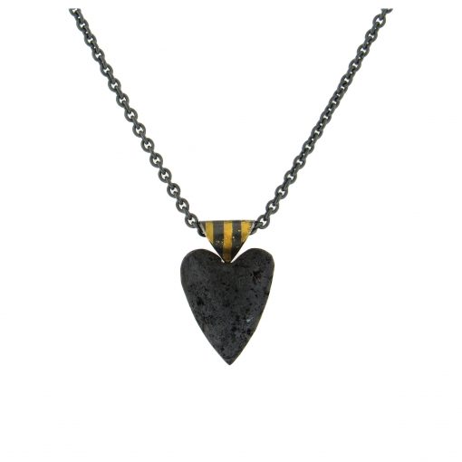 Atelier Zobel: Hematite Heart Necklace - Image 2