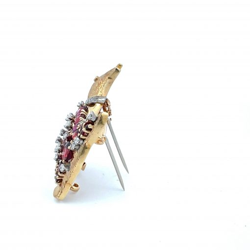 Garnet and Diamond Terrier Brooch - Image 6