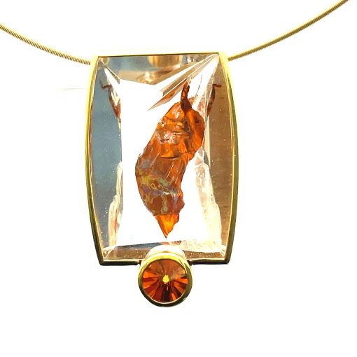 Tom Munsteiner: Crystal and Garnet Necklace