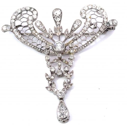 Edwardian Diamond Festoon Brooch