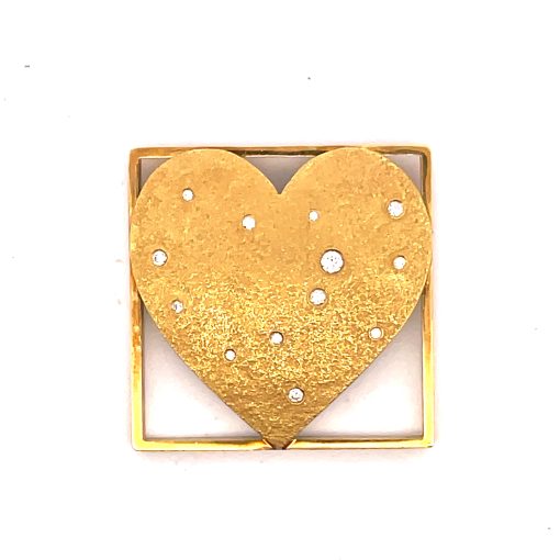 Pat Flynn: Diamond Heart Pin