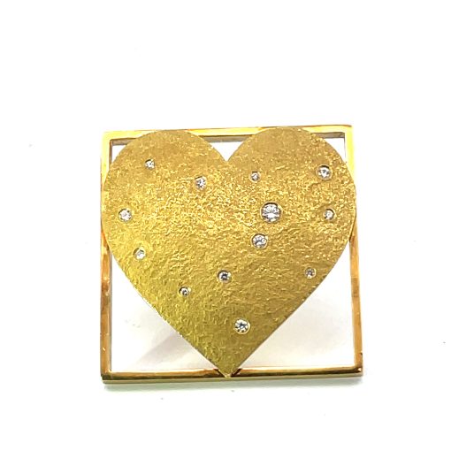 Pat Flynn: Diamond Heart Pin - Image 2